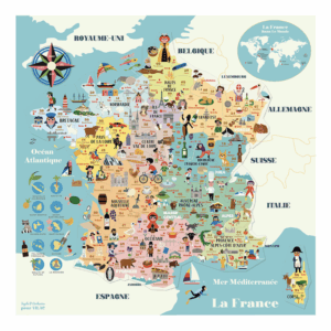 Carte de France magnétique Ingela P.A - Vilac